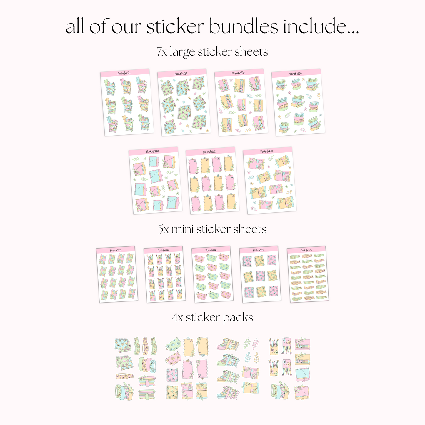 Pastel Plans Sticker Bundle