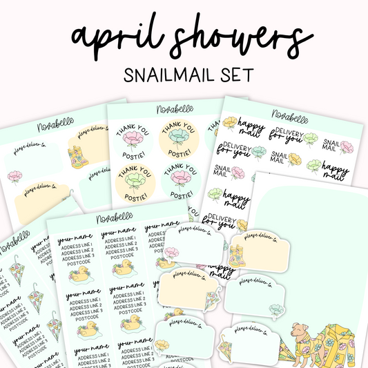 April Showers Snailmail Set