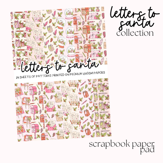 Letters To Santa Scrapbook Paper Pad