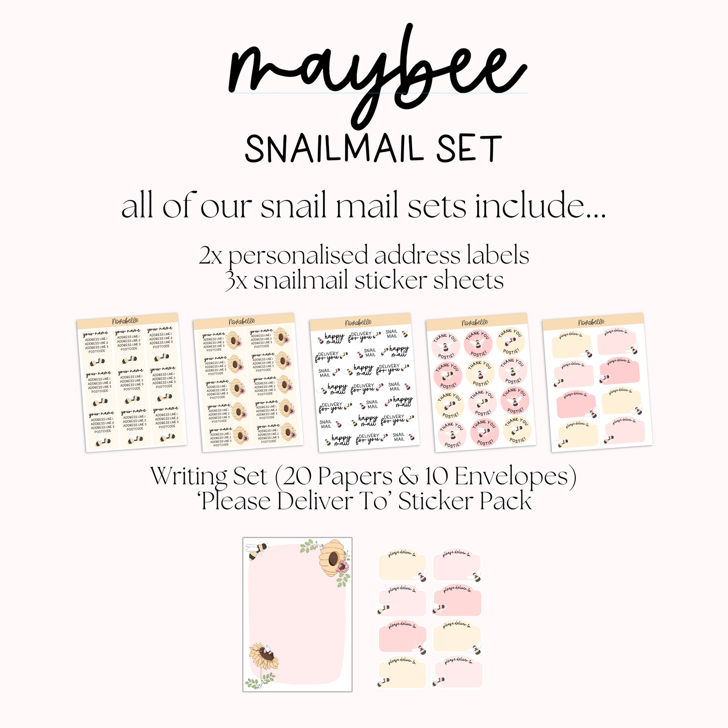 May Bees Snailmail Set