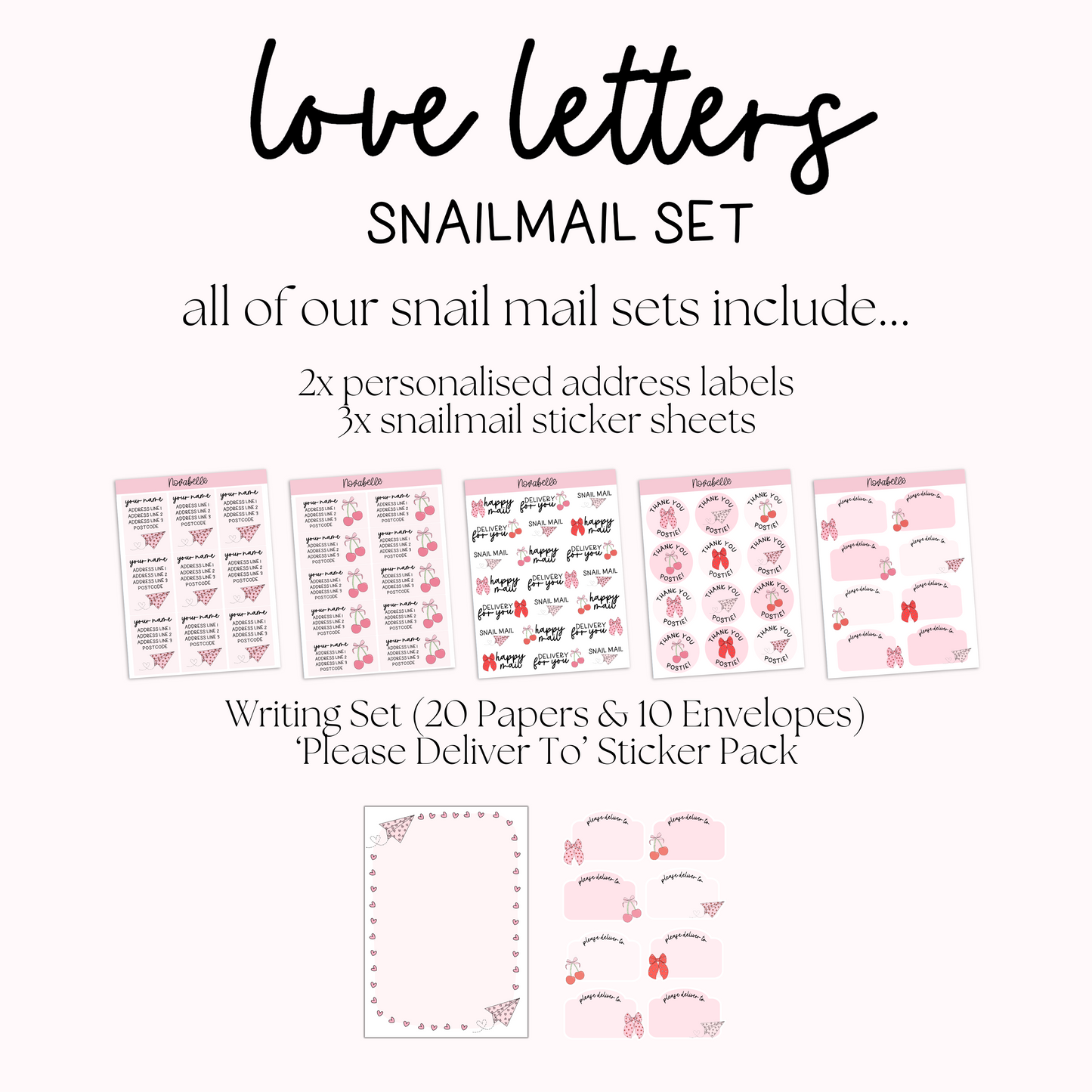 Love Letters Snailmail Set