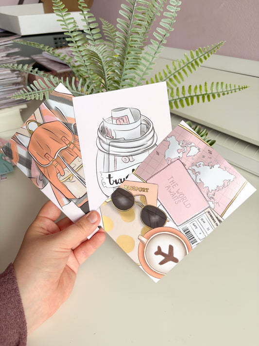 Wanderlust Mini Print Set (Double Sided)