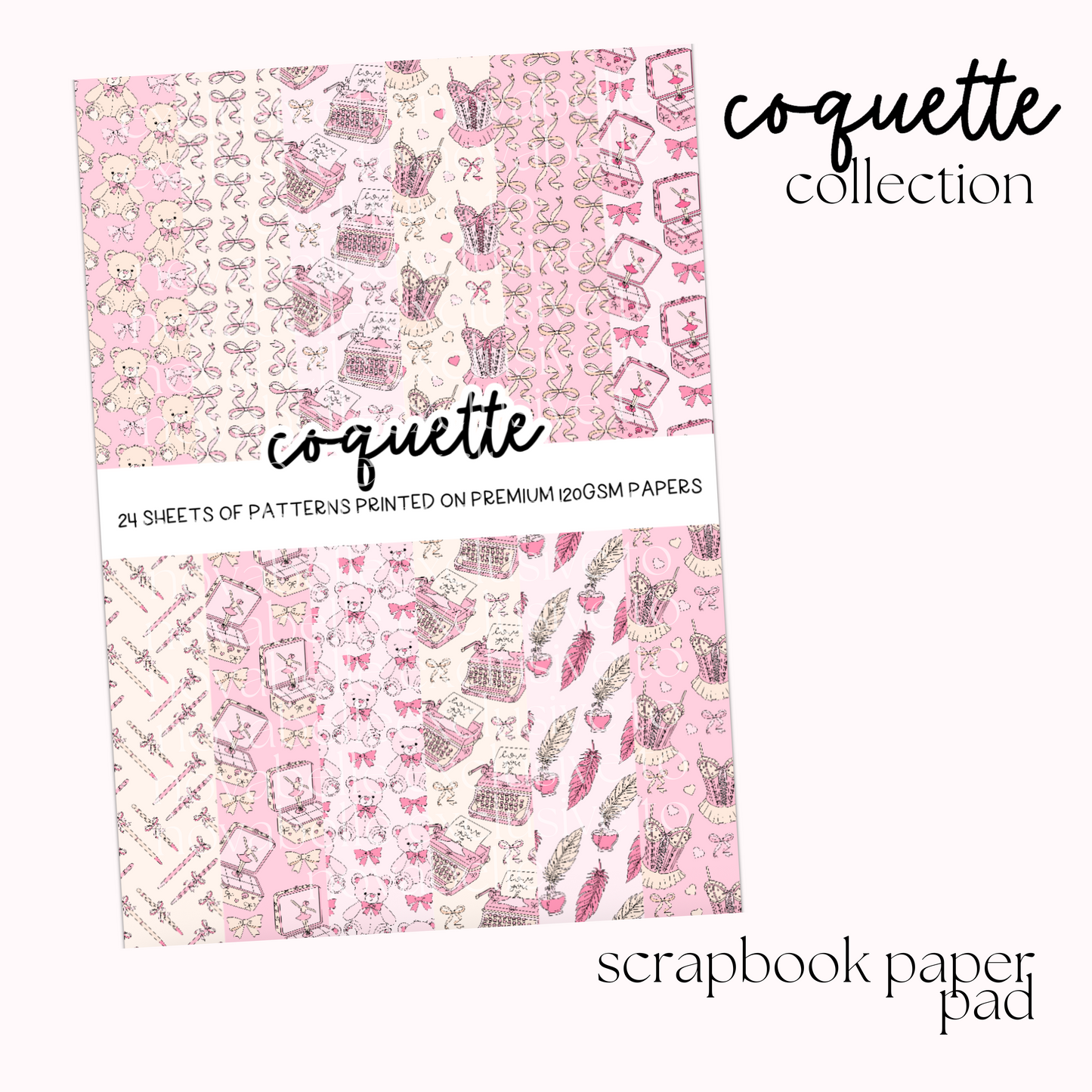 Coquette Scrapbook Paper Pad