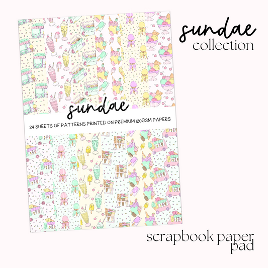 Sundae Scrapbook Paper Pad