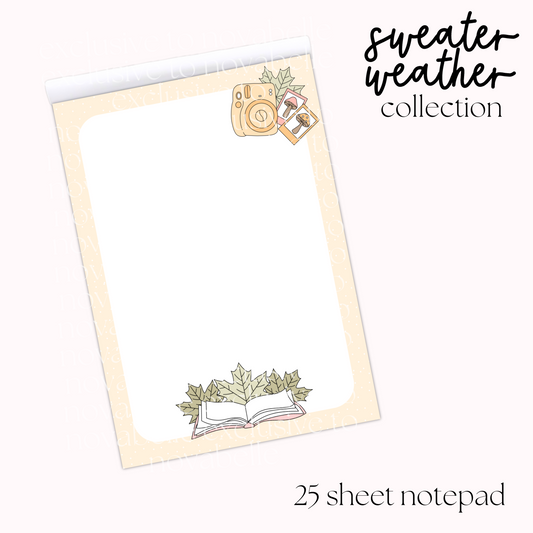 Sweater Weather Notepad