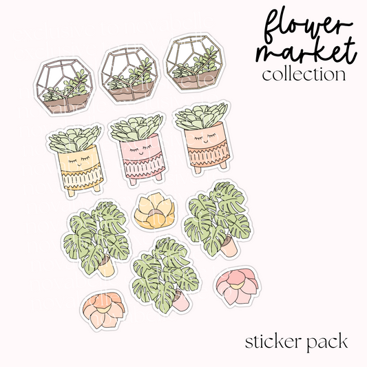 Flower Market Sticker Pack (3)