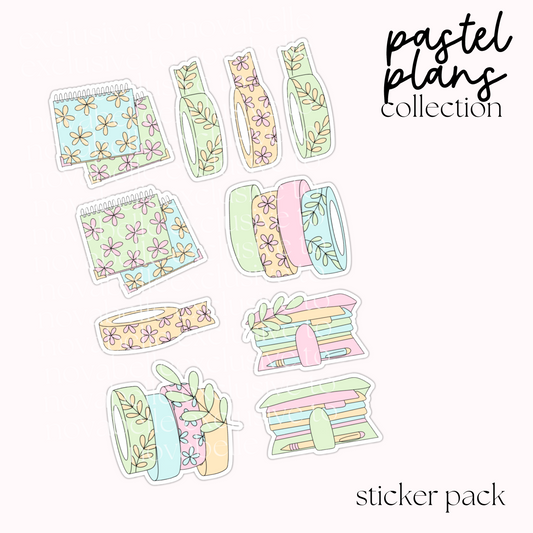Pastel Plans Sticker Pack (2)