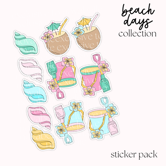 Beach Days Sticker Pack (2)