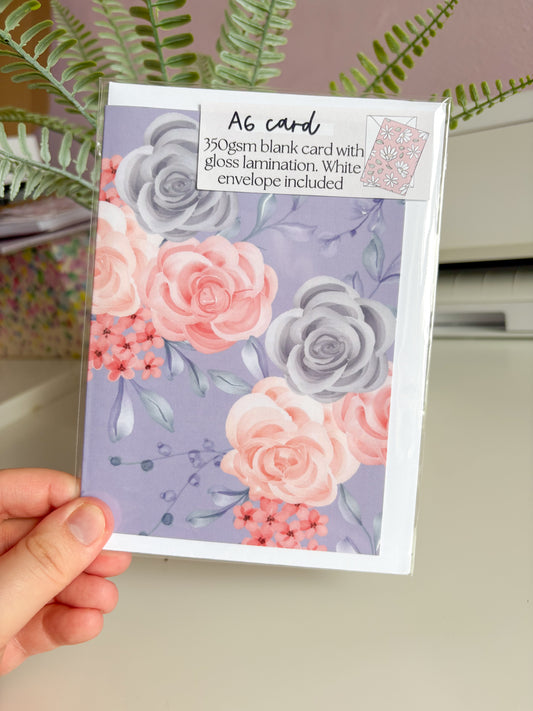 Lilac Floral Card
