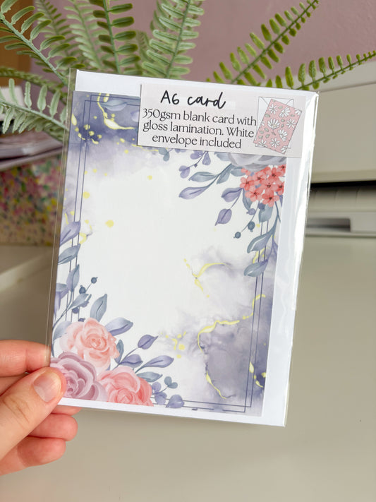 Lilac Floral Card