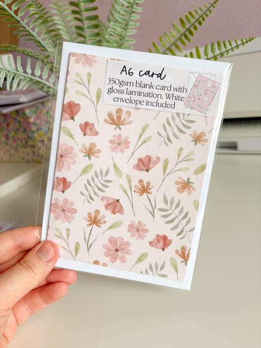 Beautiful Mindset Floral Card