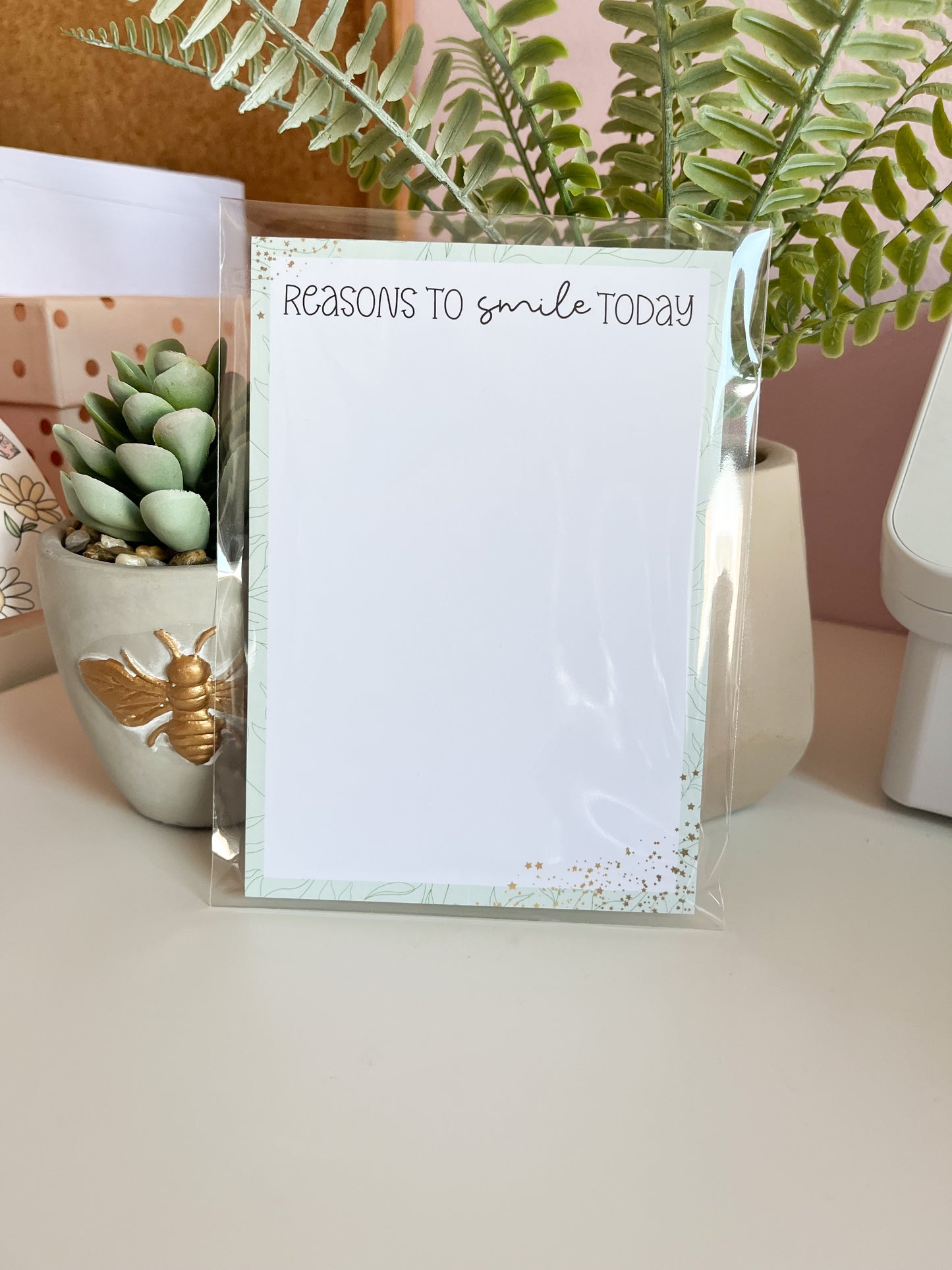 Reasons To Smile Today A6 Notepad